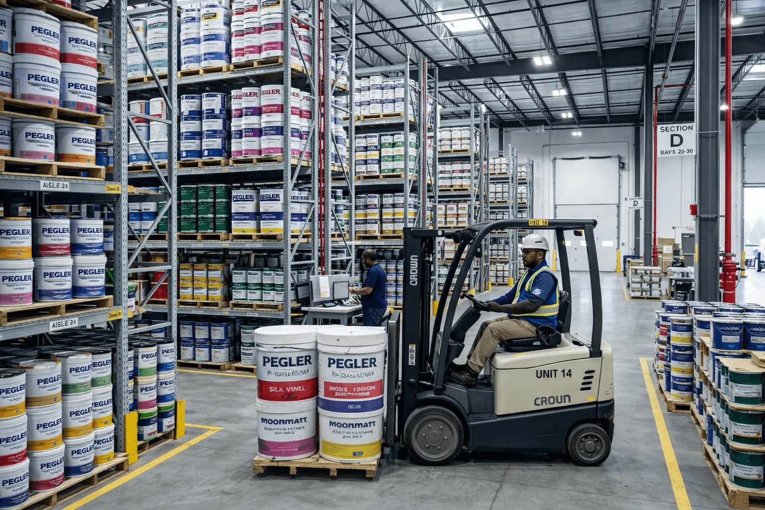 Entrepôt Pegler Paints — distribution en RDC