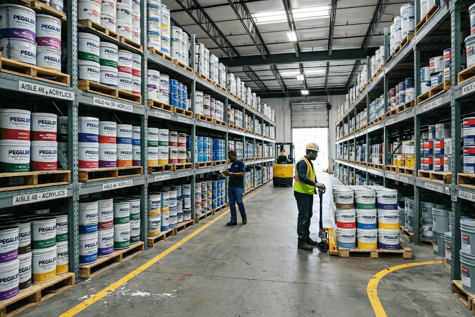 Entrepôt de stockage peintures Pegler Paints à Butembo